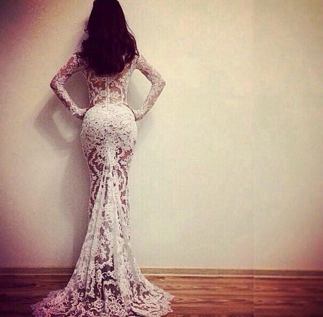 white, lace, engagement and fish tail
