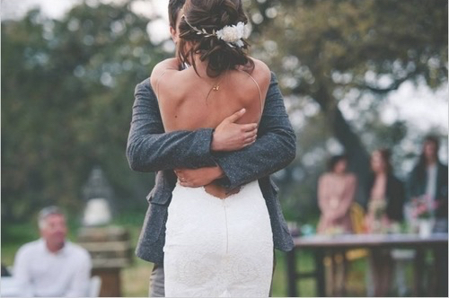 hug, groom and dance