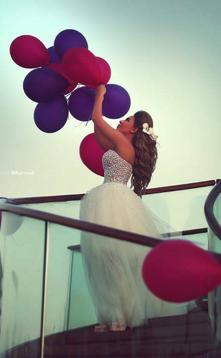 blue, baloons and pink