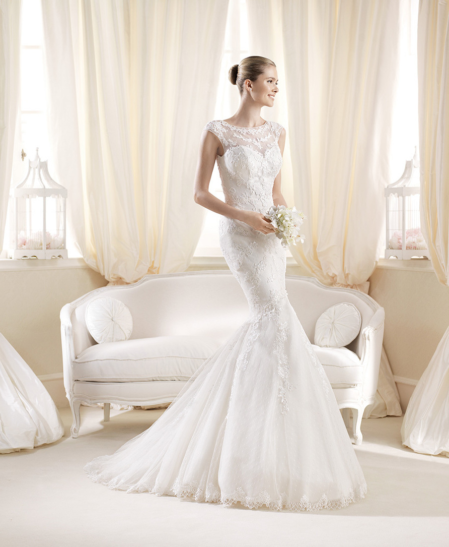 dress, flowers, girl and wedding dresses