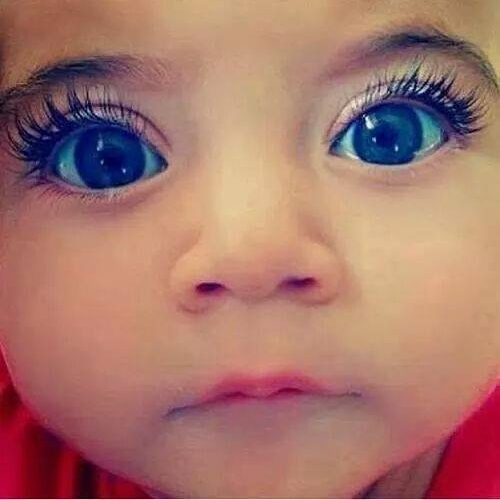 baby, mascara, beautiful and fashion