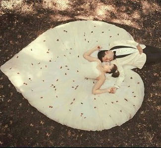 autumn, dress and romance
