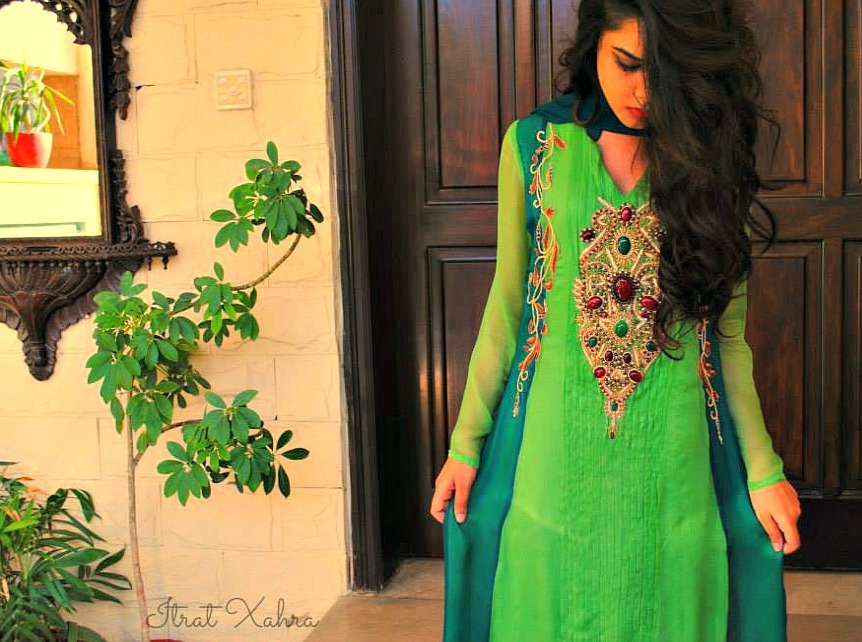curls, photography, indian wedding and green dress