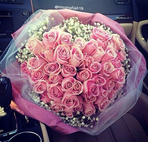 lady, pink, roses and love