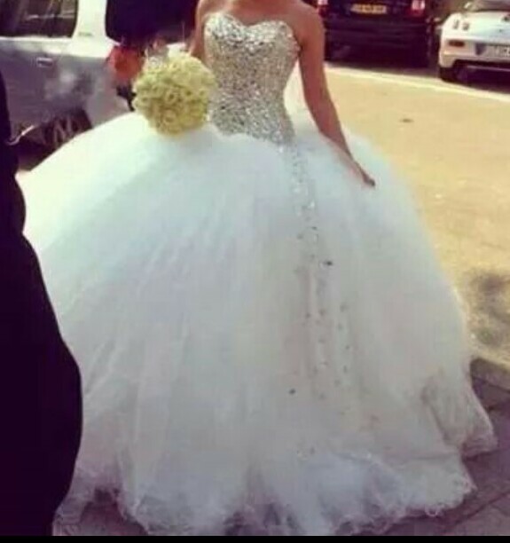 puffy and wedding dress