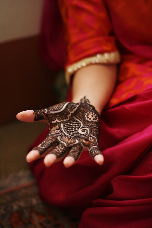 pretty, henna and festive