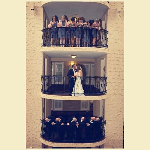 groom, bride, bridesmaid and bestman