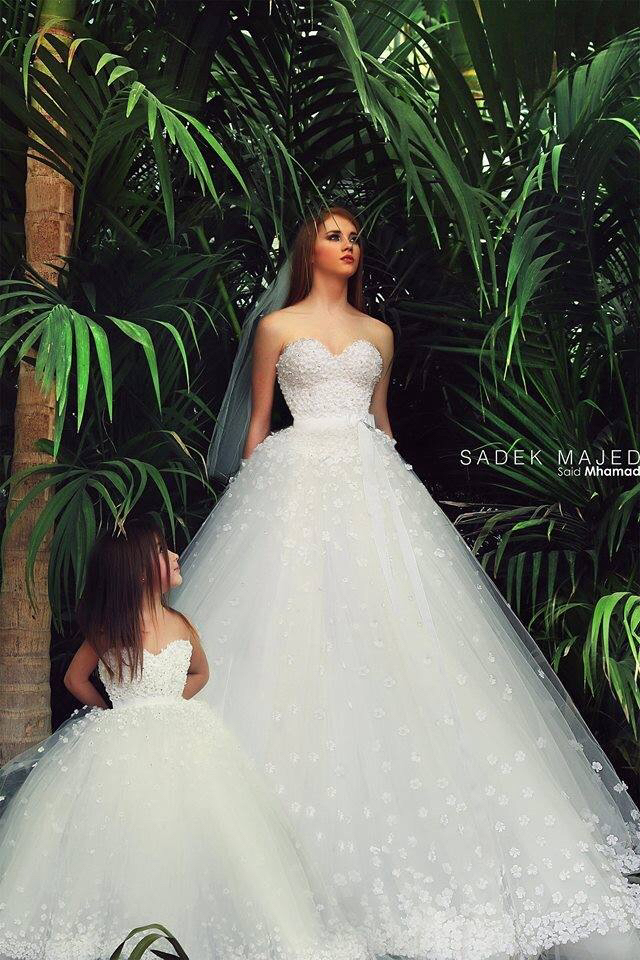 fashion, gown, bride and sadek majed