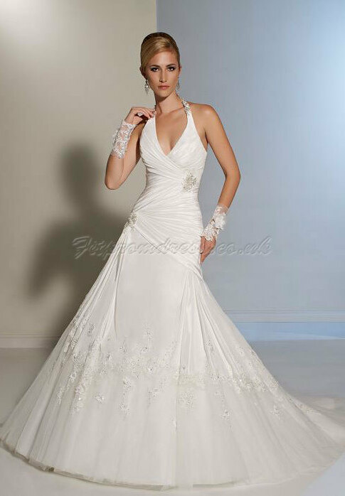 zipper, wedding dress, sweetheart and organza