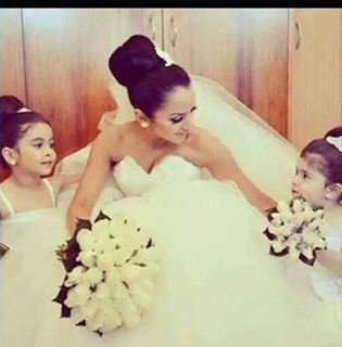 beautiful, white and bridesmaid
