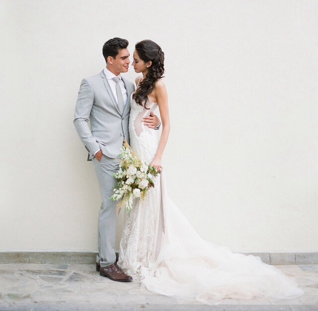 beautiful, white, married and flowers