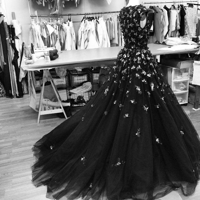 dress, Prom, black and white and night