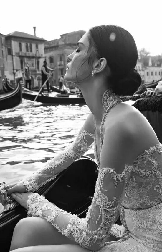 dress, venecia, italy and bride