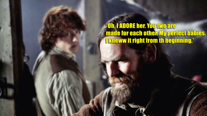 jamie frraser, the wedding and claire fraser