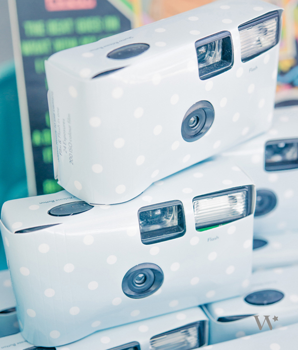 camera, polka dot, reception and blue