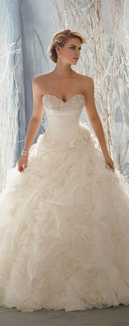 wedding dress, wedding gown and fashion dress