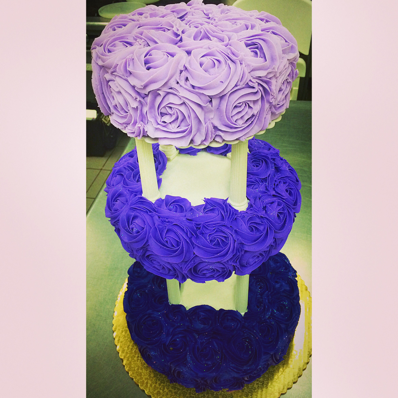 purple, flowers, cakes and pastries
