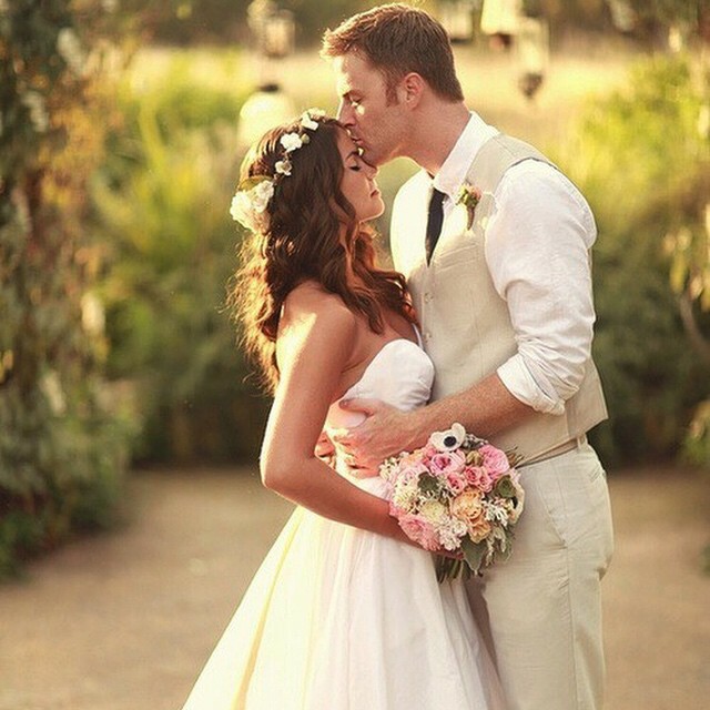 couple, flowers, amour and love