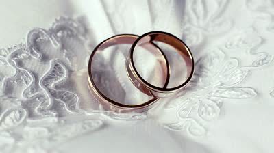 woman, man and rings