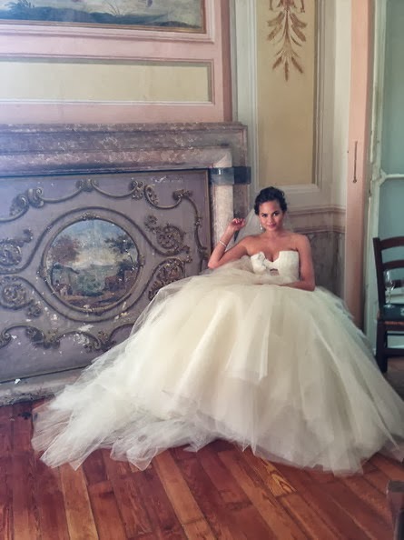 dress, white dress and bride