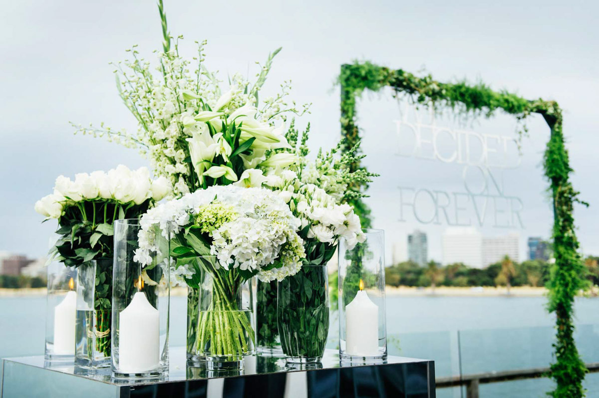 white, decorations, decor and flowers