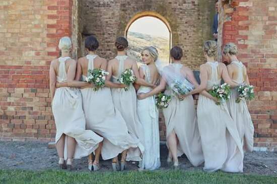 floral, bride and dress