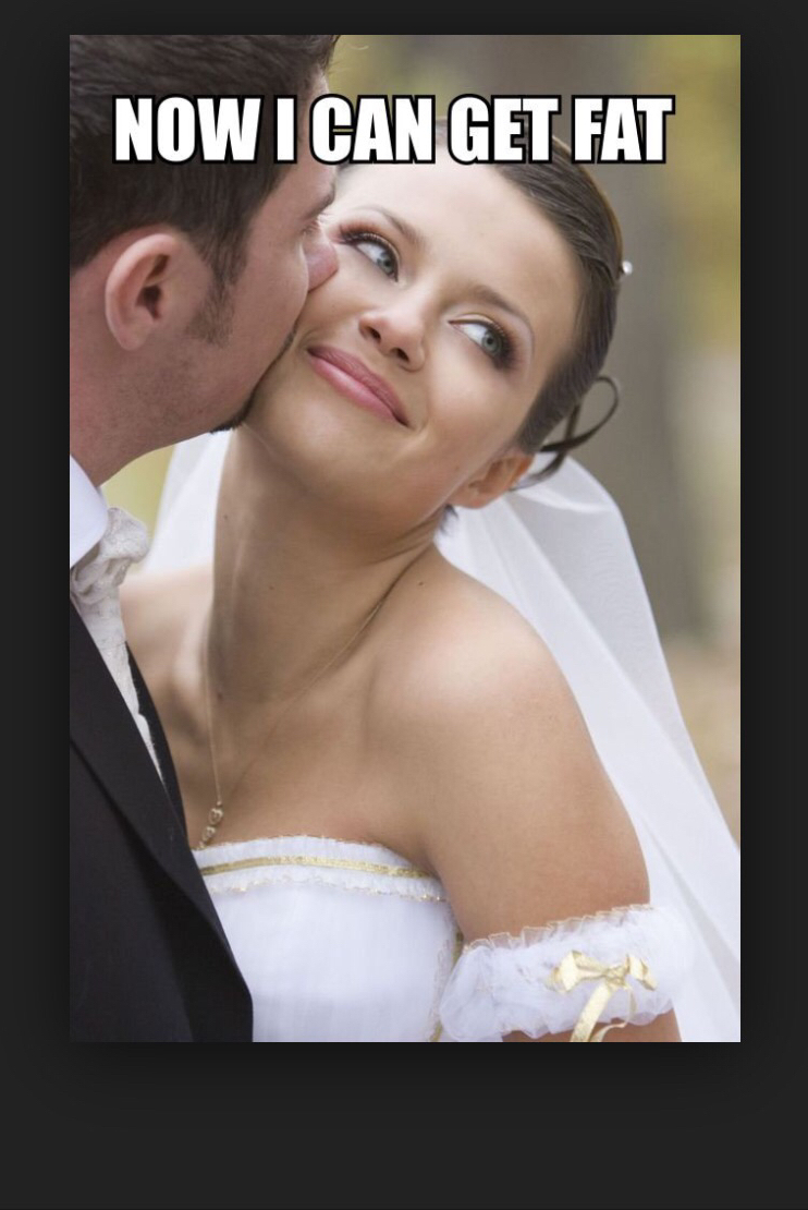 groom, funny, fat and bride