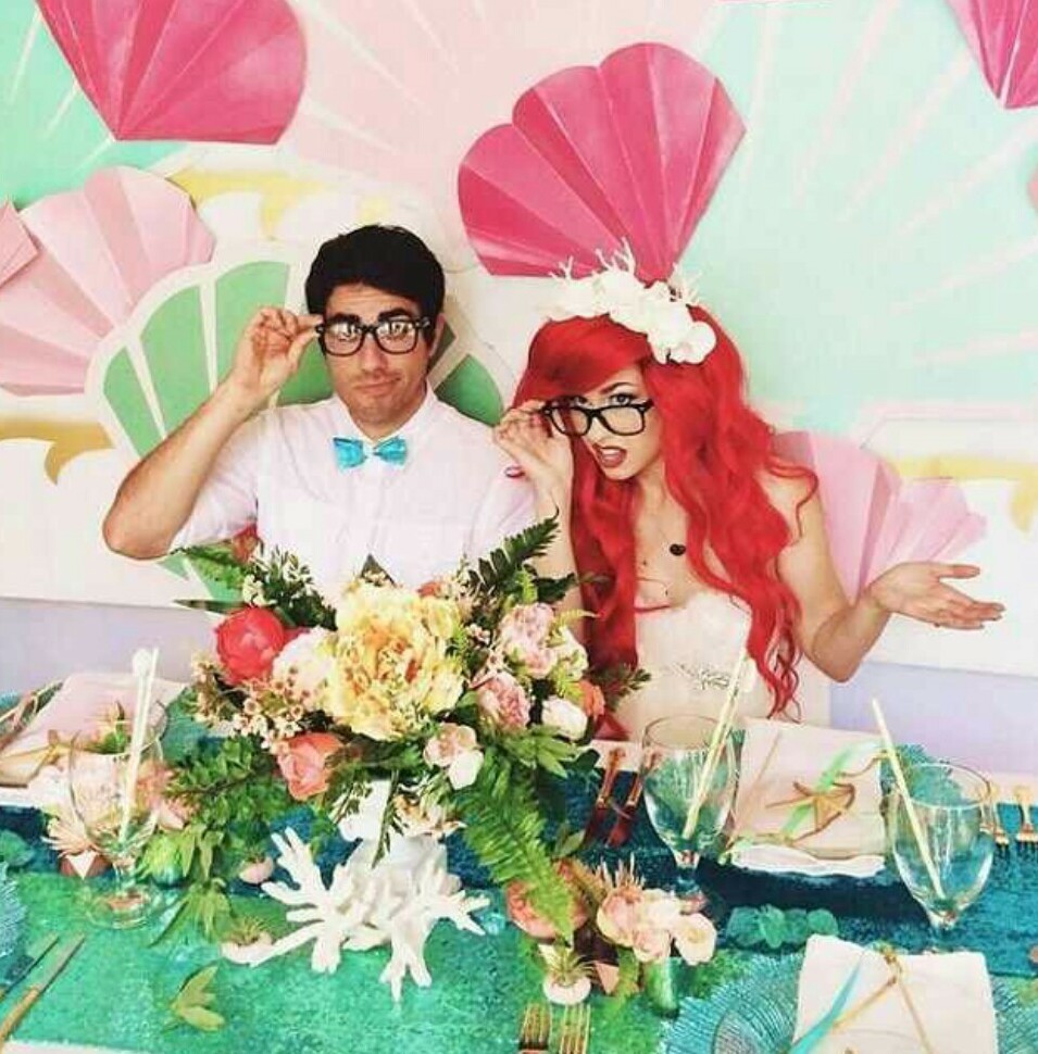 hipster, eric, cute and the little mermaid