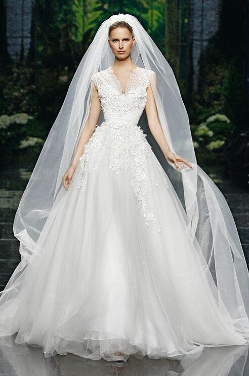 Pronovias, elie saab and wedding gown