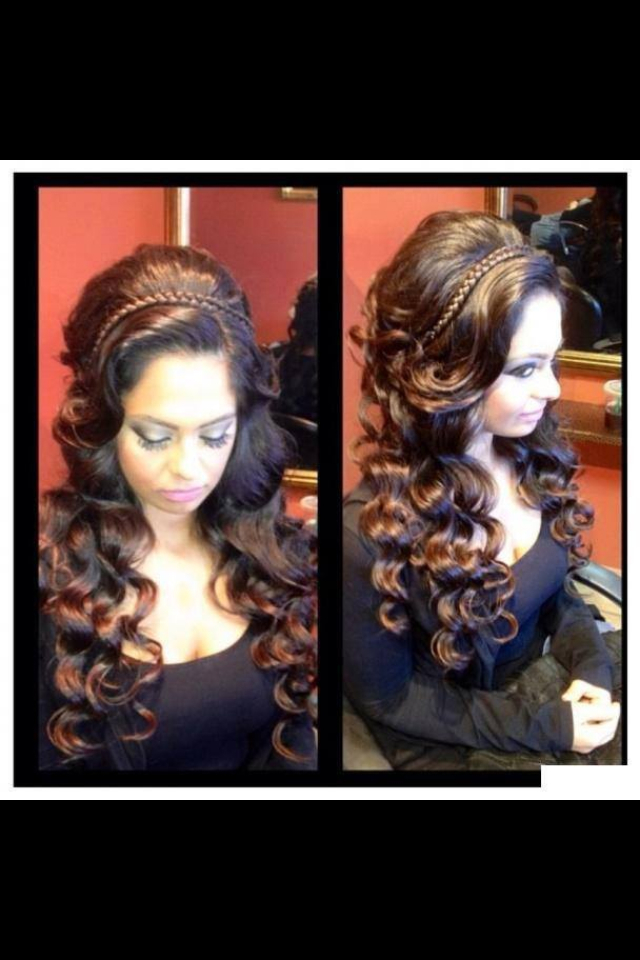 curly, hair, make up and brown