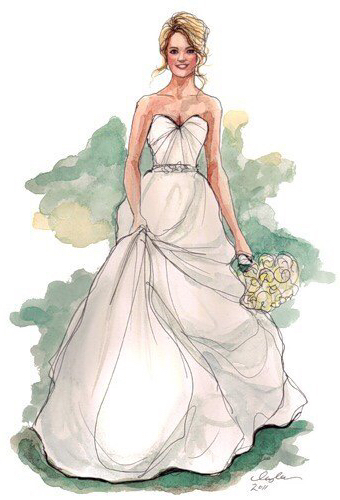 girl, wedding dress and braid