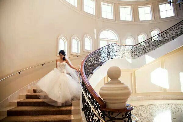 runway, white dress and bride