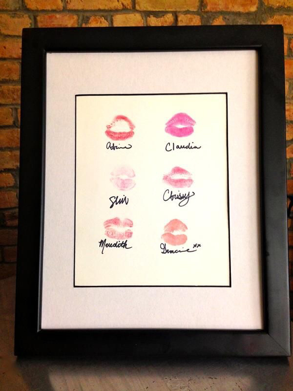 bridesmaid and kisses