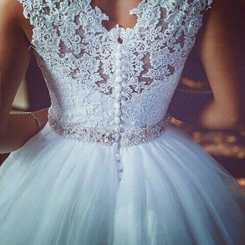 dress, back, white and lace