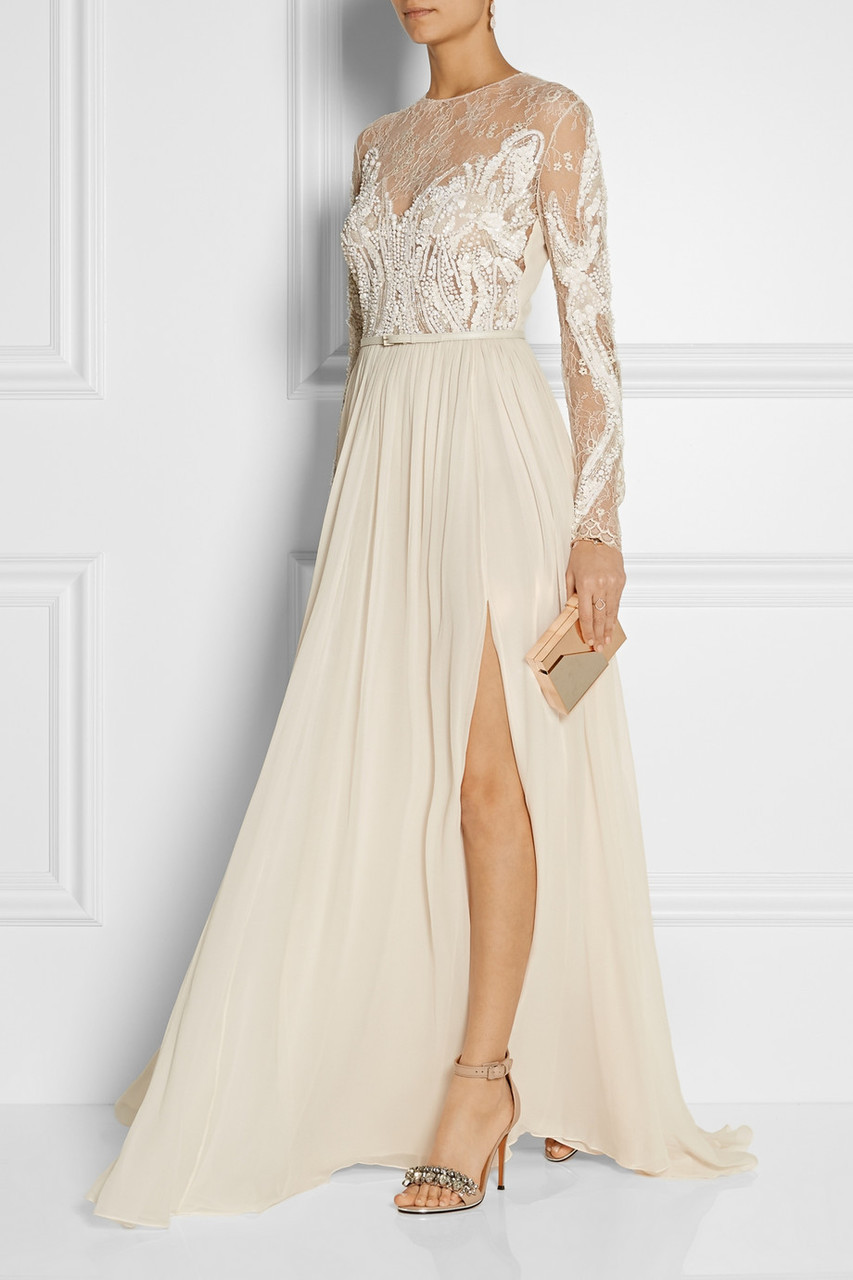 bride, elie saab and wedding dress