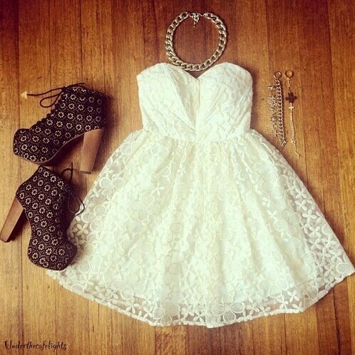 high heel and dress