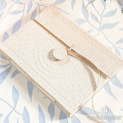 white, guest book, leather and book