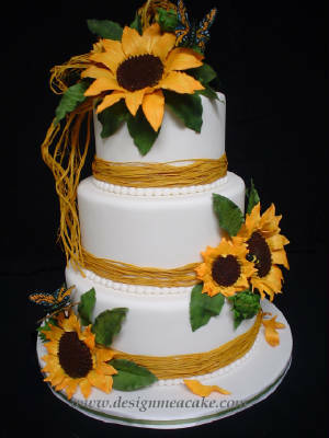cake, sunflower and summer