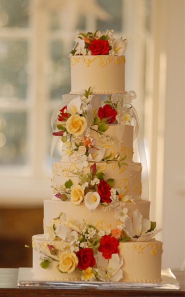pretty, wedding cake and cakes