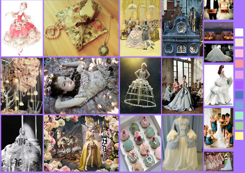 moodboard, rococo and inspiration