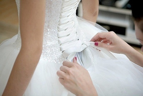 dress, marry and white