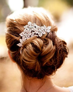 accessories, updo and knotted up do