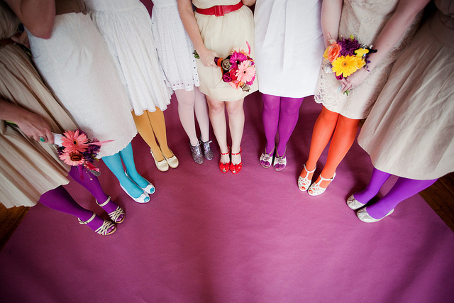 cute, bridesmaids and color