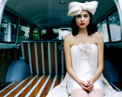 red lips, girl and bow