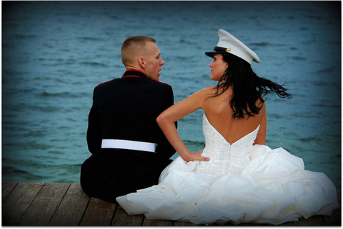 armed forces, cute and bride and groom