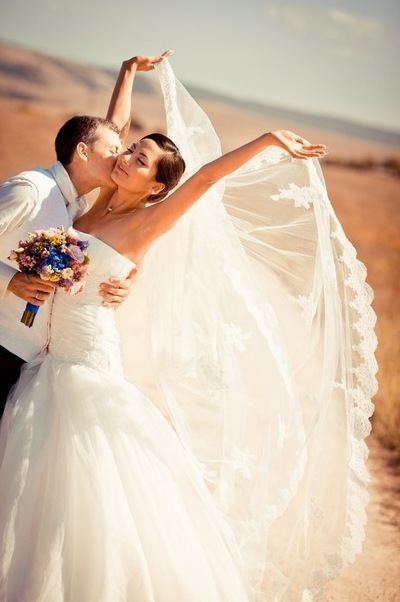 beauty, love and wedding dress