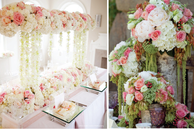 roses, flowers and centerpiece
