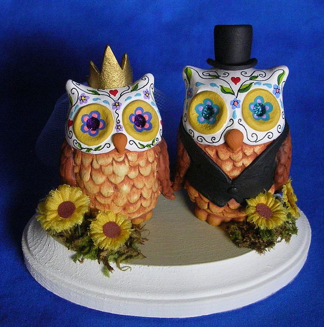 day of the dead, cute wedding cake topper, dia de los muertos and skeleton