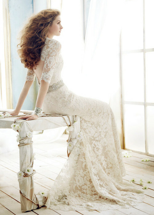 beautiful, women, wedding dress and pretty
