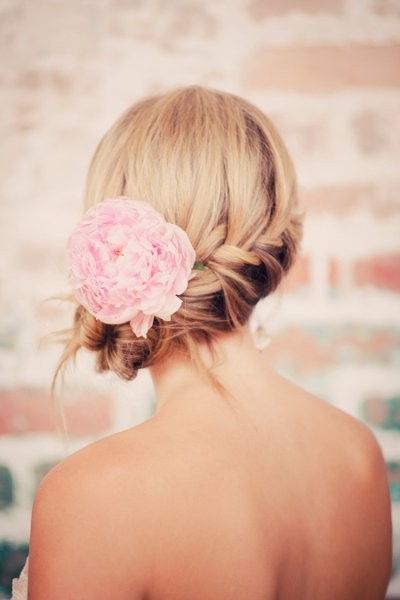 hairstyle, pretty, flower
